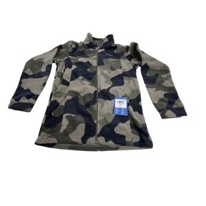 Columbia Kids Fleece Camo Jacket Zip Up Youth Size L NEW MSRP:$35